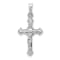 Rhodium Over 14K White Gold Polished INRI Crucifix Pendant