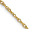 18K Yellow Gold 1.3mm Solid Baby Rope 20 Inch Chain