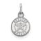 Rhodium Over Sterling Silver MLB Houston Astros LogoArt Circle Pendant