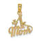 14K Yellow Gold Polished Number 1 MOM Pendant