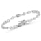 Rachel Zoe Mixed Shape Bezel Set CZ Tennis Bracelet in Rhodium Over
Sterling Silver
