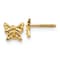 14K Yellow Gold Butterfly Screwback Earrings