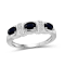 Black Sapphire Rhodium Over Sterling Silver Ring 0.80ctw
