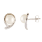 7-8mm Round Akoya Pearl 14K White Gold Stud Earrings