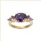 Purple Cubic Zirconia 18k Yellow Gold Over Sterling Silver February
Birthstone Ring 5.55ctw