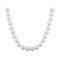 7-7.5mm White Cultured Freshwater Pearl Sterling Silver Strand Necklace
