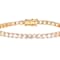 Lab-Created White Sapphire Tennis Bracelet In Rose Gold Over Brass