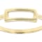 Buckle Band Ring In 18K Gold Over Sterling Silver