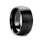 RAIDER Domed Brush Finished Black Tungsten Wedding Band 10mm