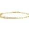 Sterling Statements 14K Yellow Gold Over Sterling Silver CZ Tennis X
Paperclip Bracelet