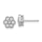 Rhodium Over 14K White Gold Lab Grown Diamond SI1/SI2, G H I, Floral
Post Earrings