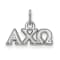 Rhodium Over Sterling Silver LogoArt Alpha Chi Omega Extra Small Pendant