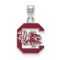 Sterling Silver Rhodium-plated LogoArt University of South Carolina
Medium Enamel Pendant