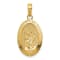 14K Yellow Gold Saint Christopher Medal Pendant