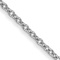 14k White Gold 1mm Cable Chain 26 Inches