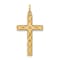 14k Yellow Gold Laser Designed Cross Pendant