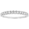Lab-Grown Diamond Band Ring In 14K White Gold 0.50ctw