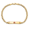 14k Yellow Gold Medical Polished Red Enamel Mariner Link ID Bracelet