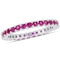 Pink Sapphire 14K White Gold Ring 1.39ctw