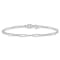 14K White Gold Polished Fancy Link Bracelet