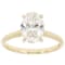Lab-Grown Diamond Oval Solitaire Ring In 14K Gold 2.00ct