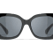 Chanel Black Frame with Large "CC Black Logo / Gray Lens Sunglasses
