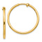 14k Yellow Gold 1" Non-Pierced Hoop Earrings