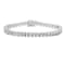 White Cubic Zirconia Platinum Over Sterling Silver Tennis Bracelet 12.50ctw