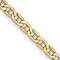 14k Yellow Gold 2.40mm Semi-Solid Mariner Chain 22 inch