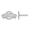 Rhodium Over Sterling Silver MLB LogoArt San Francisco Giants Post Earrings
