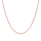 18K Rose Gold Plated Sterling Silver 1.46 mm Adjustable Rope Chain
22" Necklace