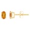 5x3mm Oval Citrine 14k Yellow Gold Stud Earrings