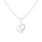 7-7.5mm Button White Cultured Freshwater Pearl and CZ Rhodium Over
Sterling Silver Pendant