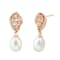 7-7.5mm Oval White Freshwater Pearl with Morganite and Diamond Accents
14K Rose Gold Drop Earrings