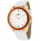 Oceanaut Women's Angel Mother-Of-Pearl Dial White Leather Strap Watch