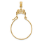 14K Yellow Gold Filigree Charm Holder