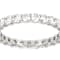 Moissanite Eternity Band In PlatInum-Enhanced Sterling Silver