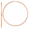 14k Rose Gold 2 1/4" Polished Endless Hoop Earrings