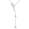 Multi-Blue Topaz And Aquamarine Pendant Necklace In Sterling Silver 2.55ctw