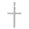 Rhodium over 14k White Gold Cross Pendant