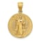 14K Yellow Gold San Benito 2 Sided Round Pendant