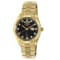 Oniss Men's Admiral Black Dial, Yellow Stainless Steel Bracelet Watch