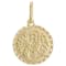 Scorpio Zodiac Medallion Pendant In Solid 14K Yellow Gold