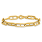 14K Yellow Gold 6.6mm Anchor Link 7.5 Inch Bracelet