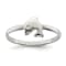 Rhodium Over Sterling Silver Polished Dolphin Children's Ring