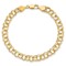 10k Yellow Gold 6mm Double Link Charm Bracelet
