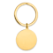 14K Yellow Gold Round High Polished Disc Key Ring