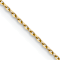 10k Yellow Gold 0.8mm Diamond-Cut Cable 16 Inch Chain