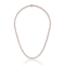 CZ Tennis Necklace In 18K Rose Gold Over Sterling Silver