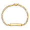 14k Yellow Gold Polished Figaro link ID Bracelet